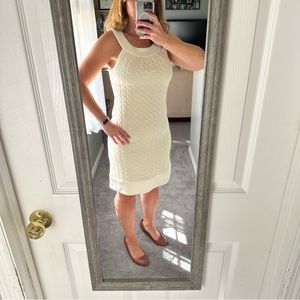 INC International Concepts Cream Midi Dress